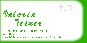 valeria teimer business card